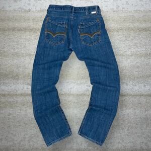 Vintage Y2K Levis Jeans 32x32 Slim Straight Leg Medium Wash Silver Tab Cotton